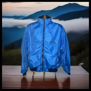 Vintage Patagonia USA Men's Blue Fleece Lined Jacket